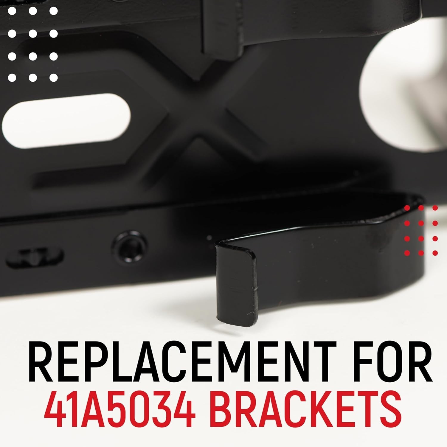 2-Pack Zinc Alloy Garage Door Sensor Brackets for 41A5034 - Secure Installation