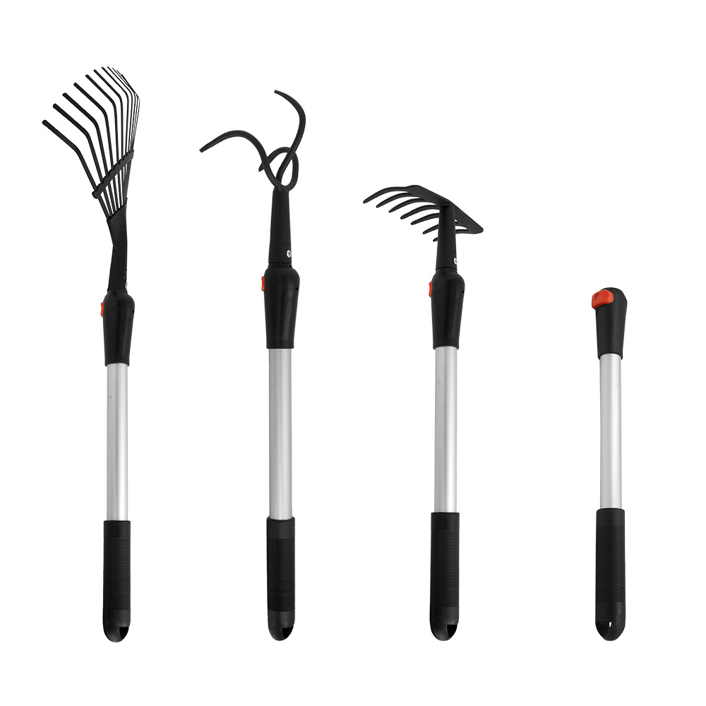 Zenport J0016-K1 Cultivator and Rake Garden Multi Tool Bundle
