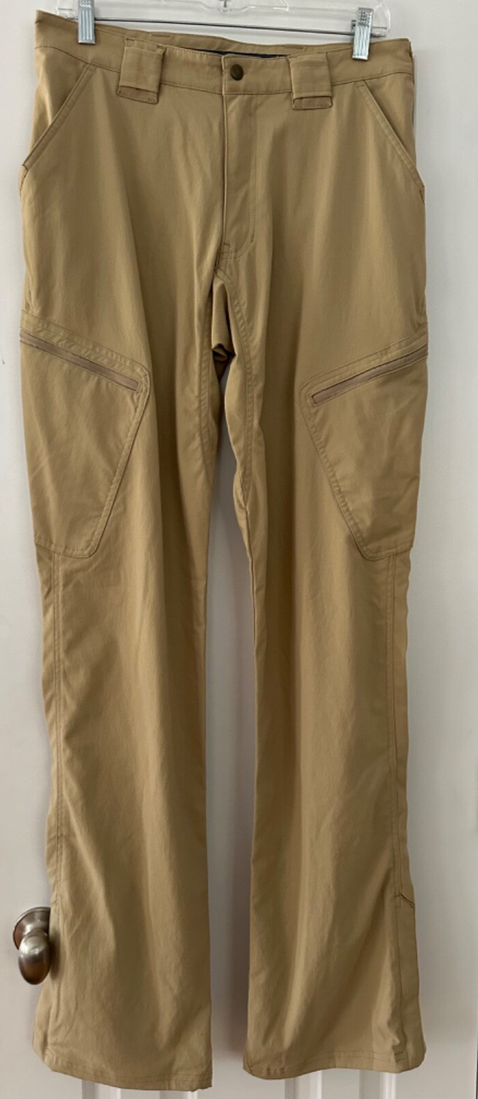 PROPPER Nylon Khaki Zip Leg 6 Pocket Tactical Pants, Size 30/36