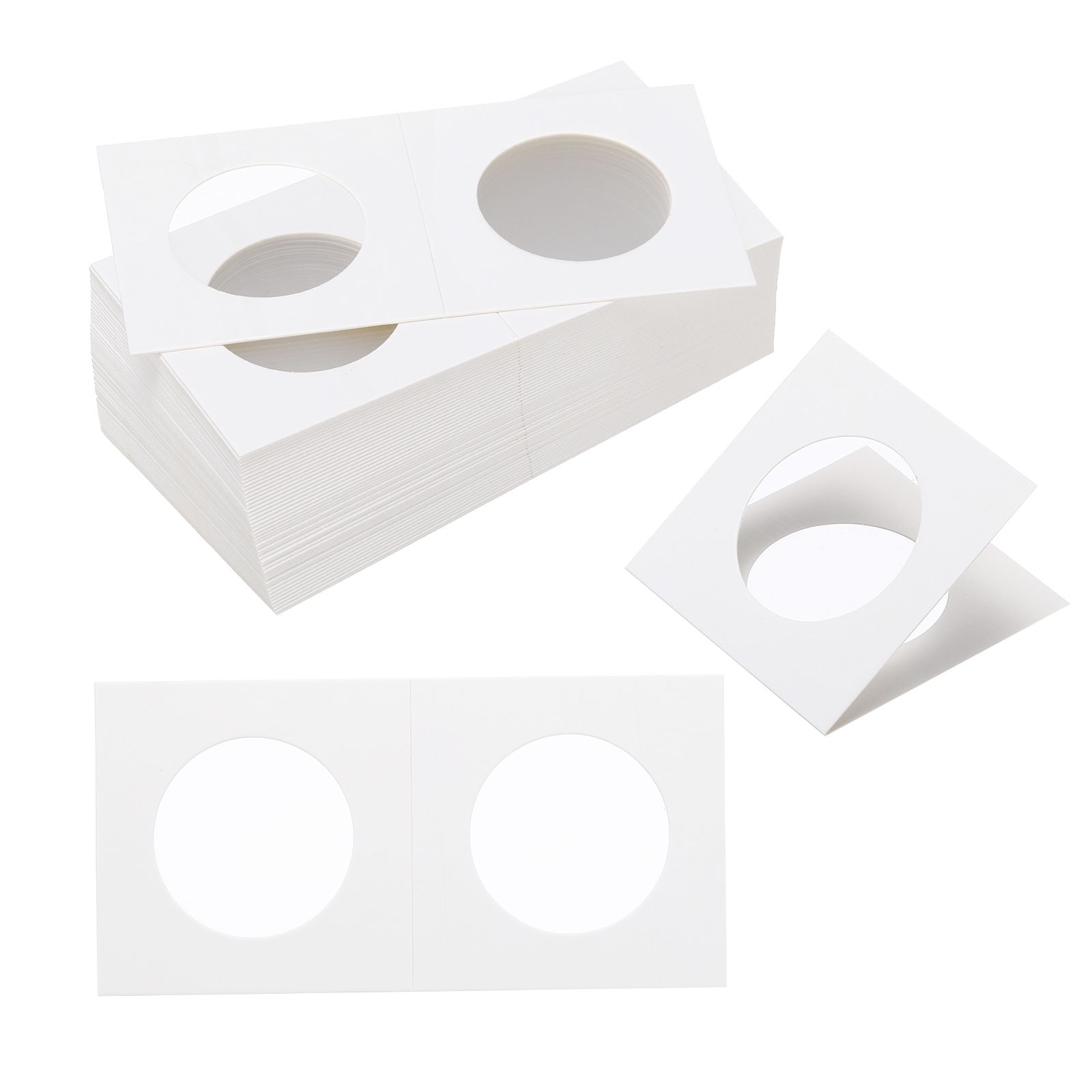 For 2x2 coin purse, 250pcs 31.5mm white cardboard coin purse