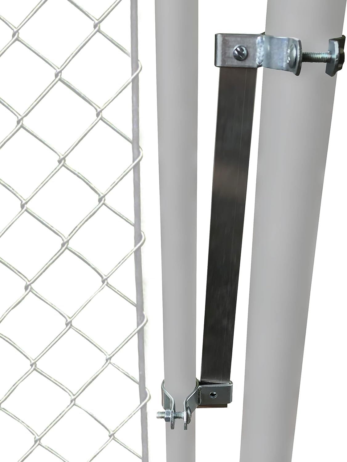 Sta-Klos Gate Closer – 2″ to 2-1/2″ Post & 1-1/4″ 1-5/8″ Pipe, Silver