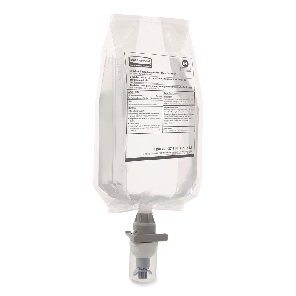Rubbermaid Commercial 2147027 1100 mL Hand Soap Refill - Fragrance Free 4/CT New