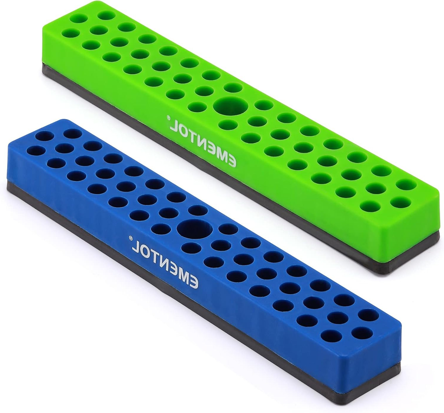 2PCS 1/4" Magnetic Bits Holder Set 86PCS Hole Bit Organizer with Strong Magnetic