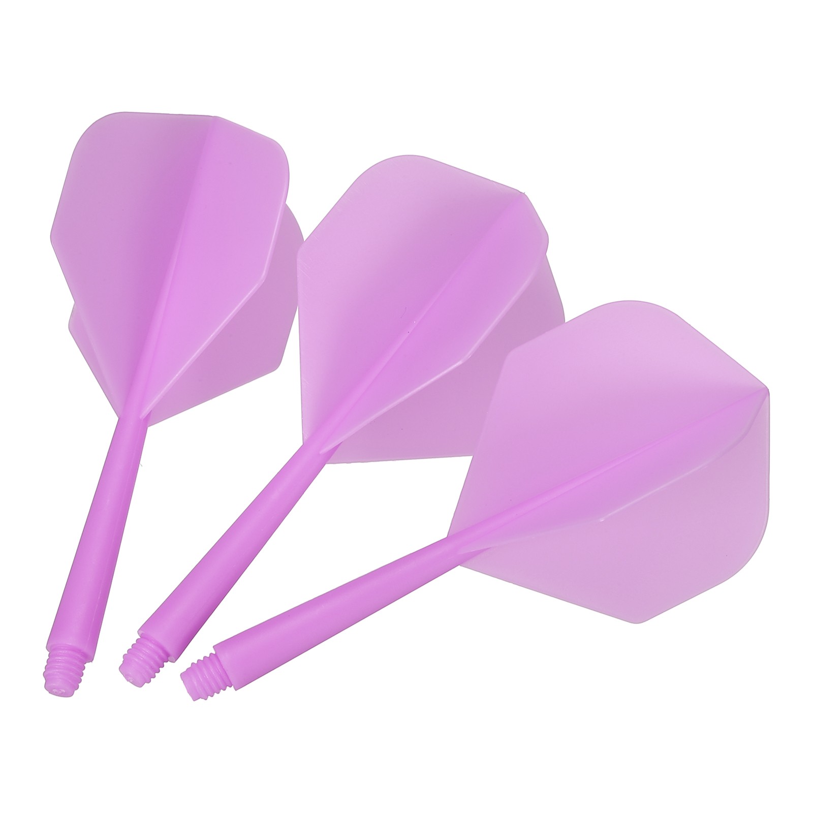 Integrated Dart Shaft and Flights, 15 Pack 2BA Screw Plastic Dart Flights Purple