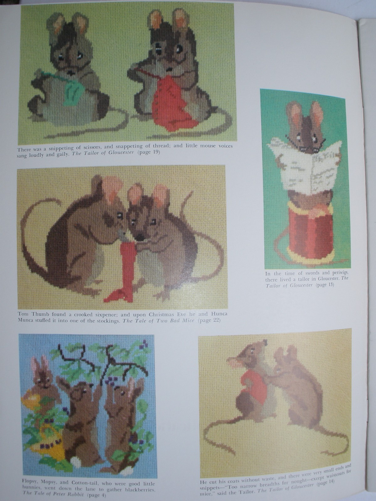 24 Needlepoint Designs Beatrix Potter by Rita Weiss charts patterns Dover