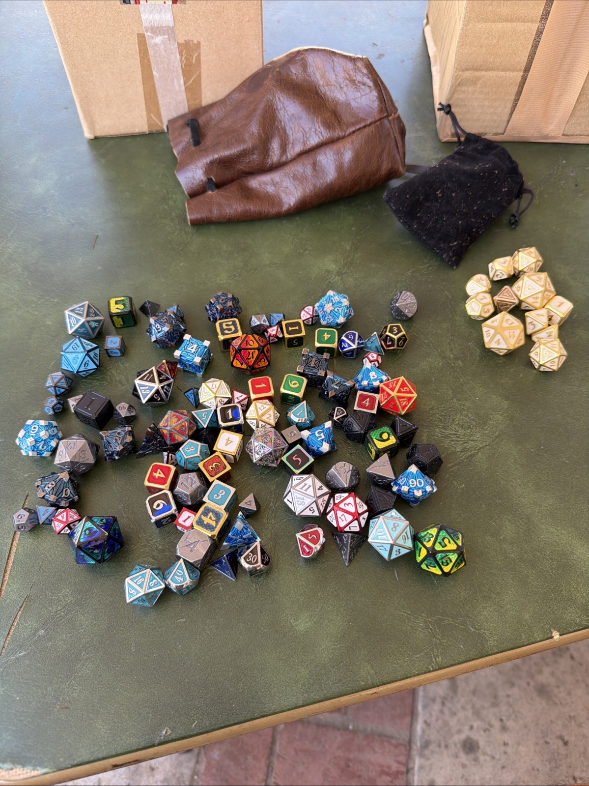 102x Metal Dice Set Polyhedral Dice for DND RPG Role Playing Table Game DICE 🔥