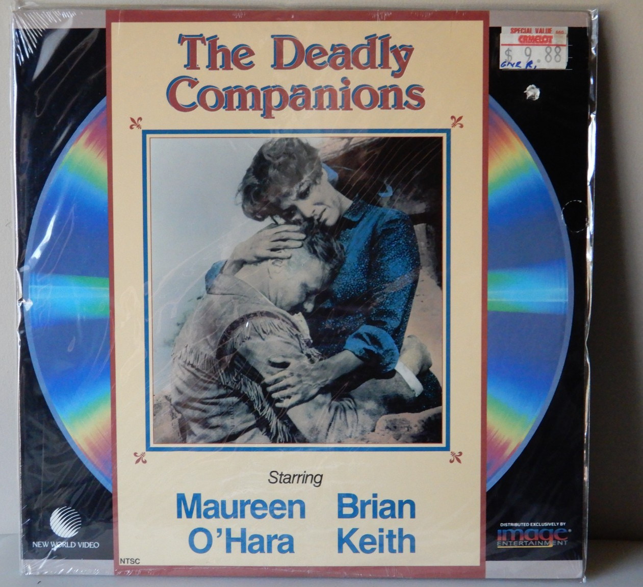 The Deadly Companions Laserdisc 1961 Movie 93 min, Brian Keith, Maureen OHara
