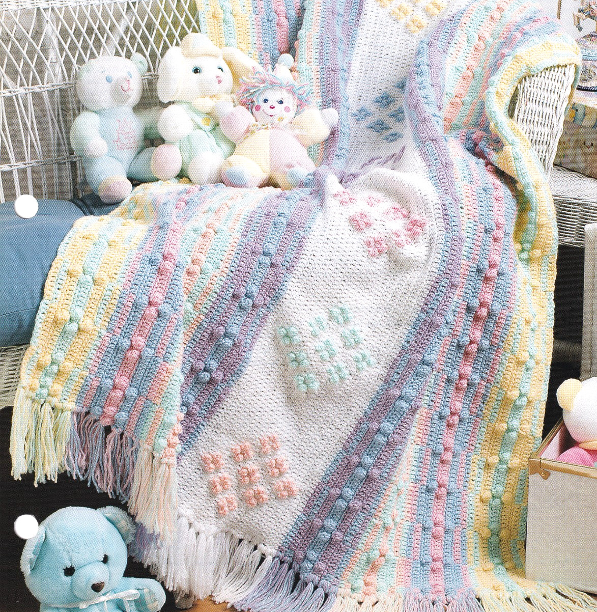 Crochet Afghan Pattern SOUTHWEST PASTELS Instructions Annie's