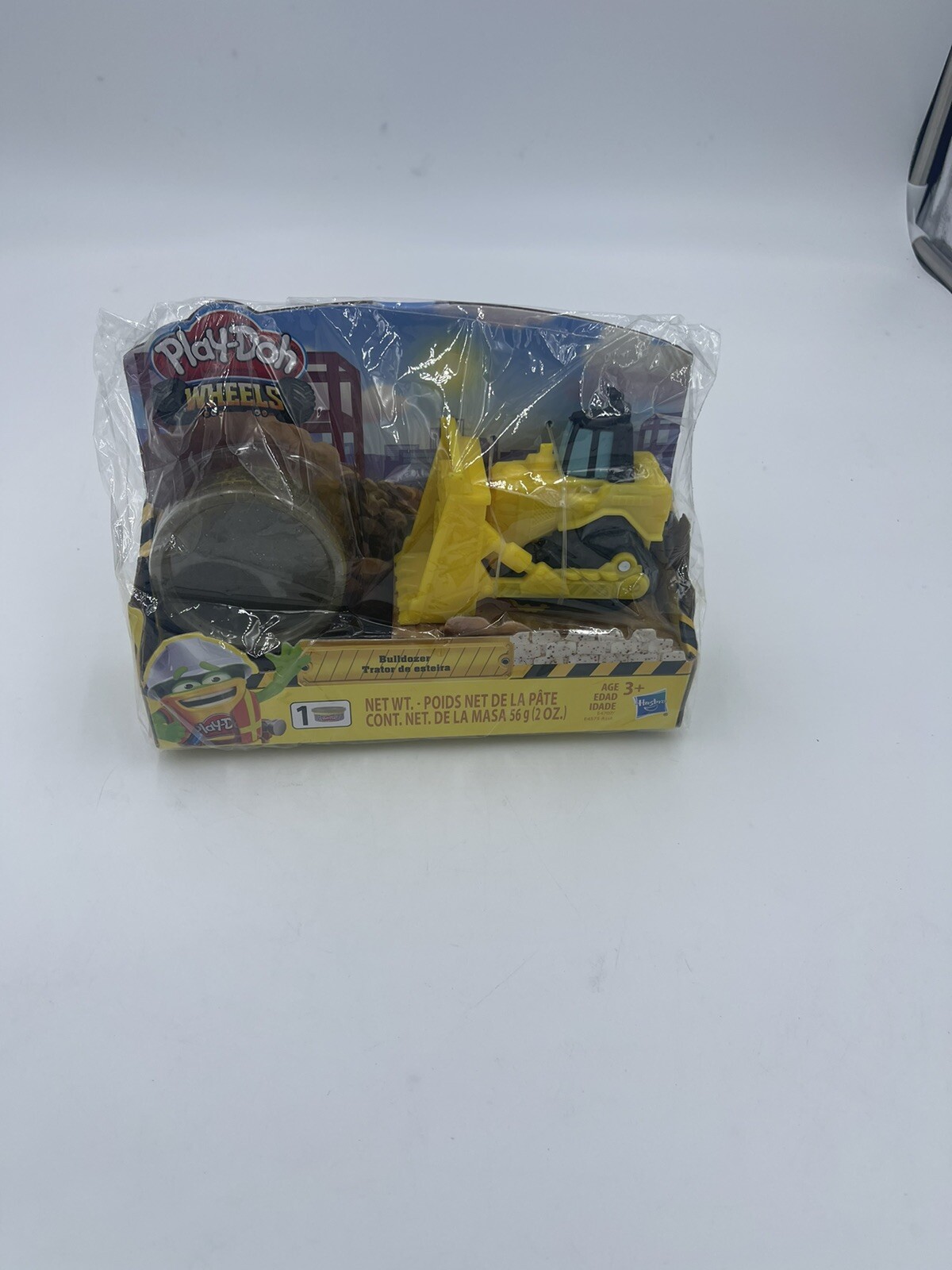 Play-Doh Wheels Mini Bulldozer Toy w/ 1 Can of Non-Toxic Buildin' Compound - New