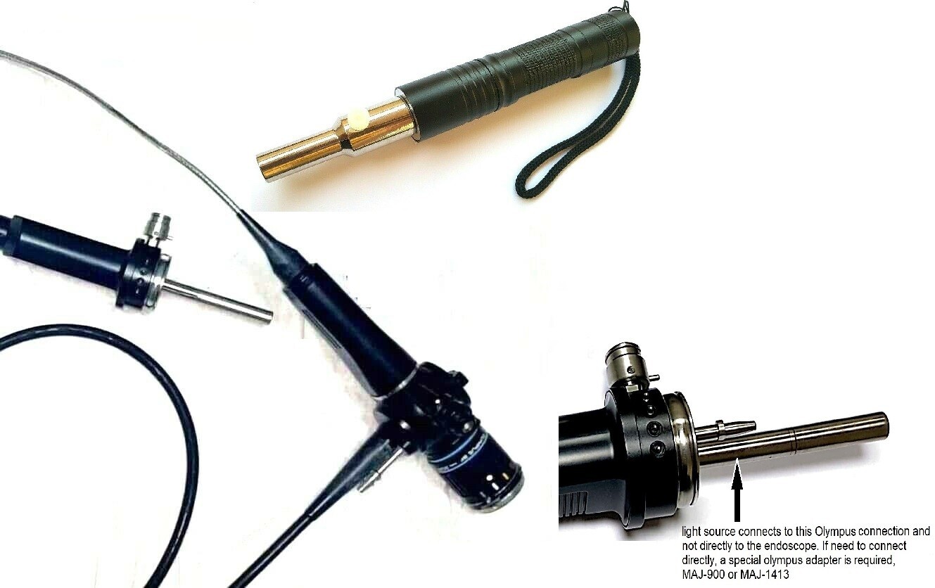Portable LED light Source Compatible with OLYMPUS/STORZ Endoscope/light cable.L4