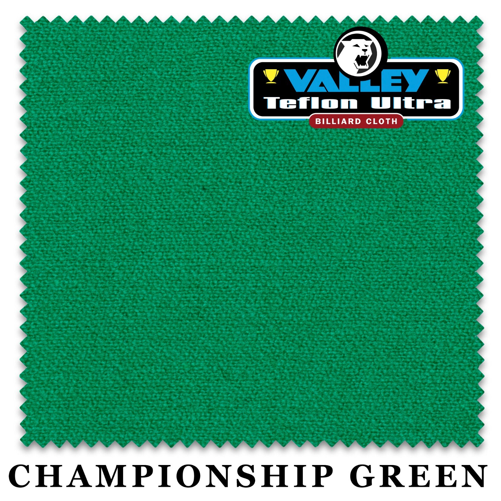Championship Valley Teflon Ultra Backed Billiard Pool Table Cloth - FREE Spots