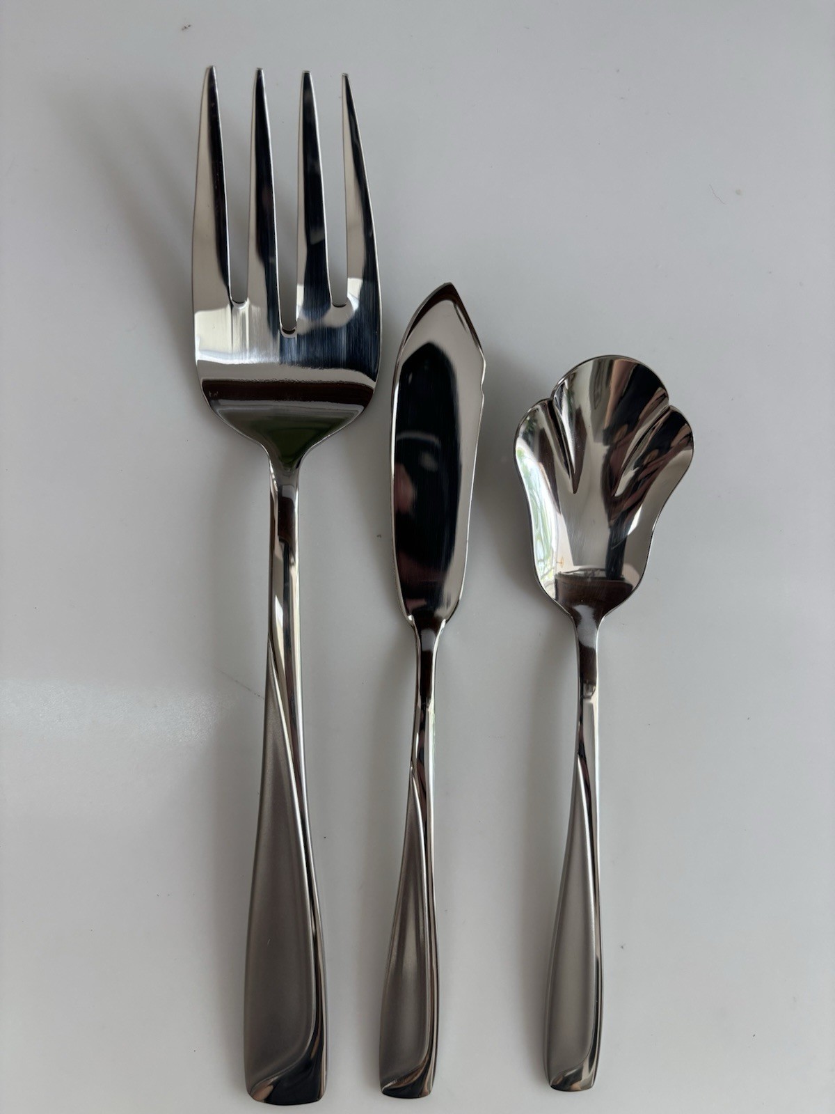 Pfaltzgraff - SATIN ECHO - 3 pc lot (butter knife, sugar spoon, serving fork)