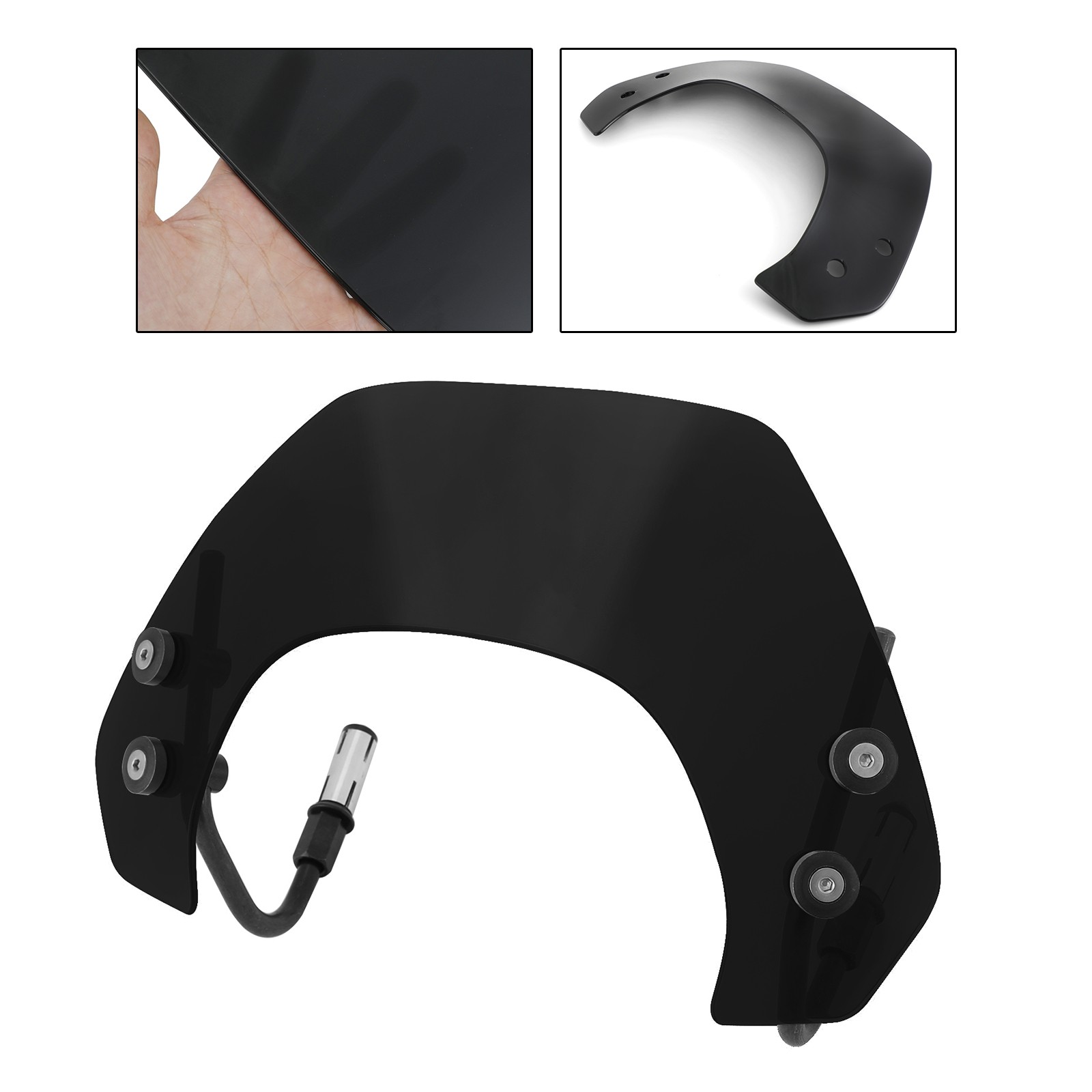 Short Motorcycle Windshield WindScreen fit for Vespa Sprint 150 2016-2023#
