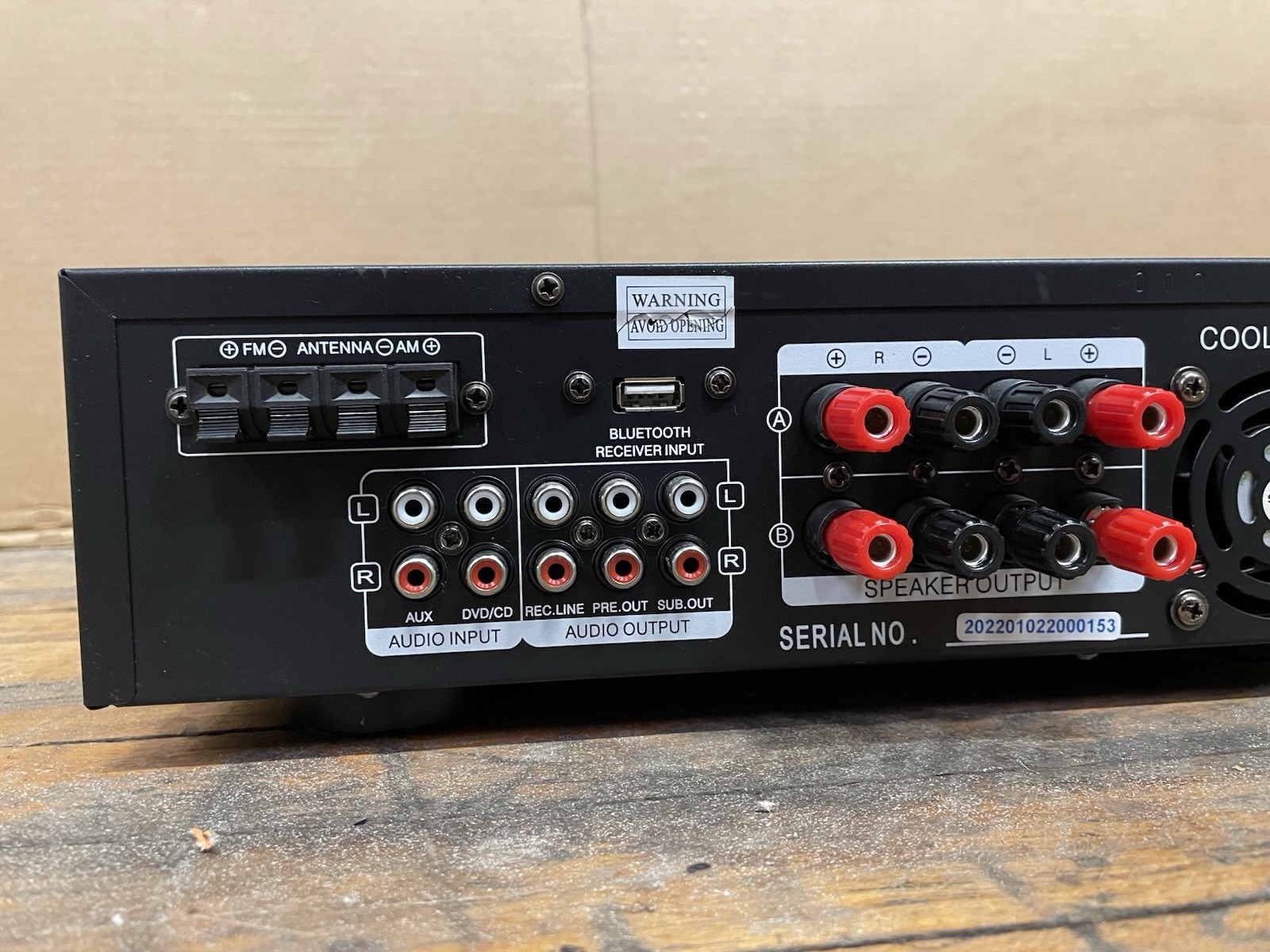 Studio Z SPA-2000BT Hybrid Digital Receiver Amplifier 2000W Tested Works
