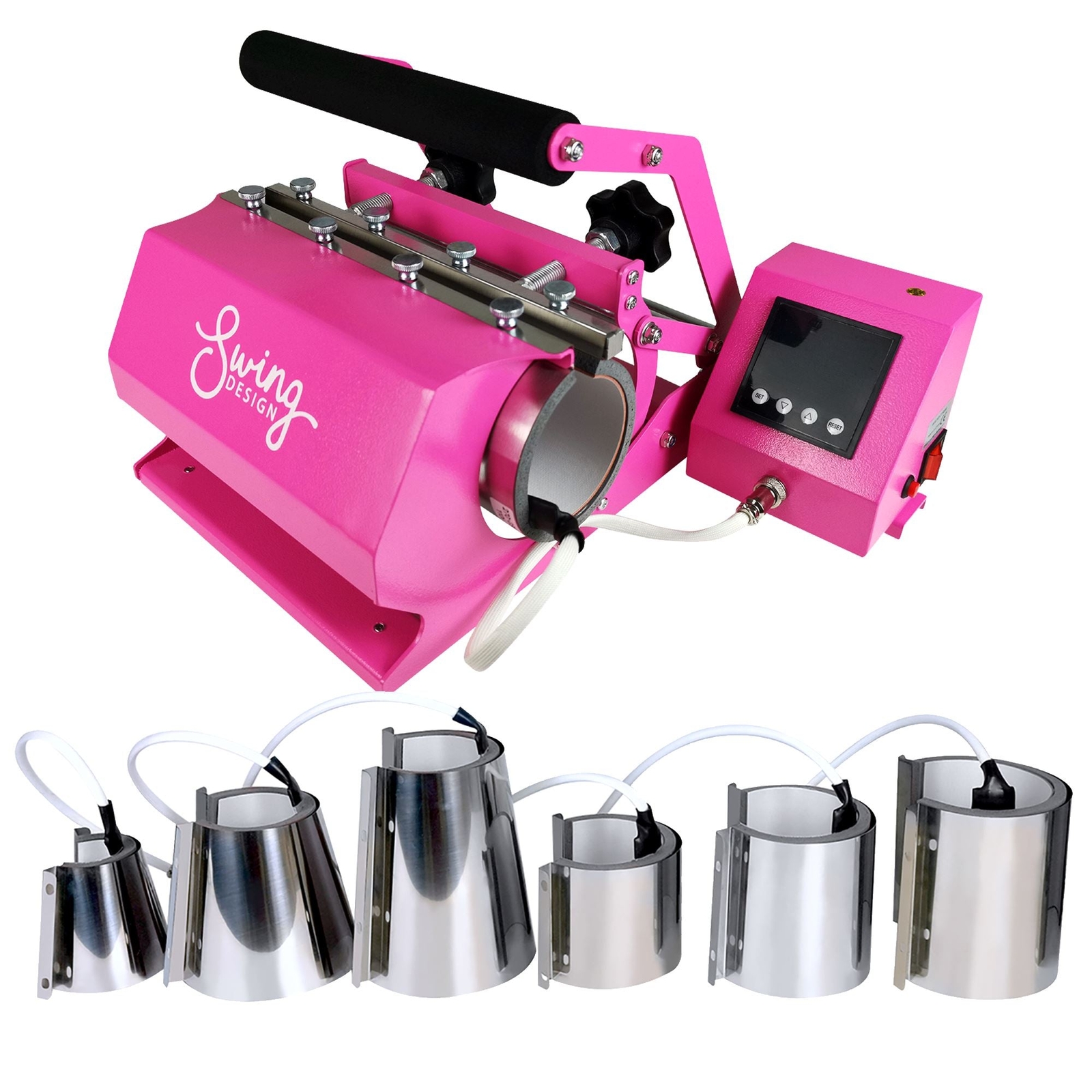 Swing Design 7-in-1 Tumbler Press 20oz/30oz Bundle - Pink