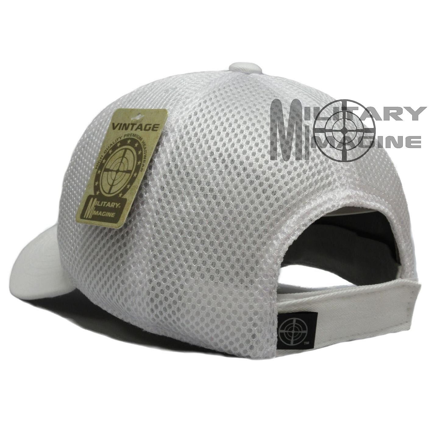 We The People 1776 American Flag 2A Hat White Micro Mesh Tactical Cap