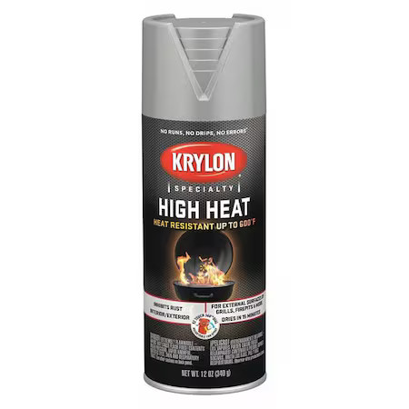 Krylon K01407777 Metallic Spray Paint, Aluminum, Metallic, Solvent, 12 Oz