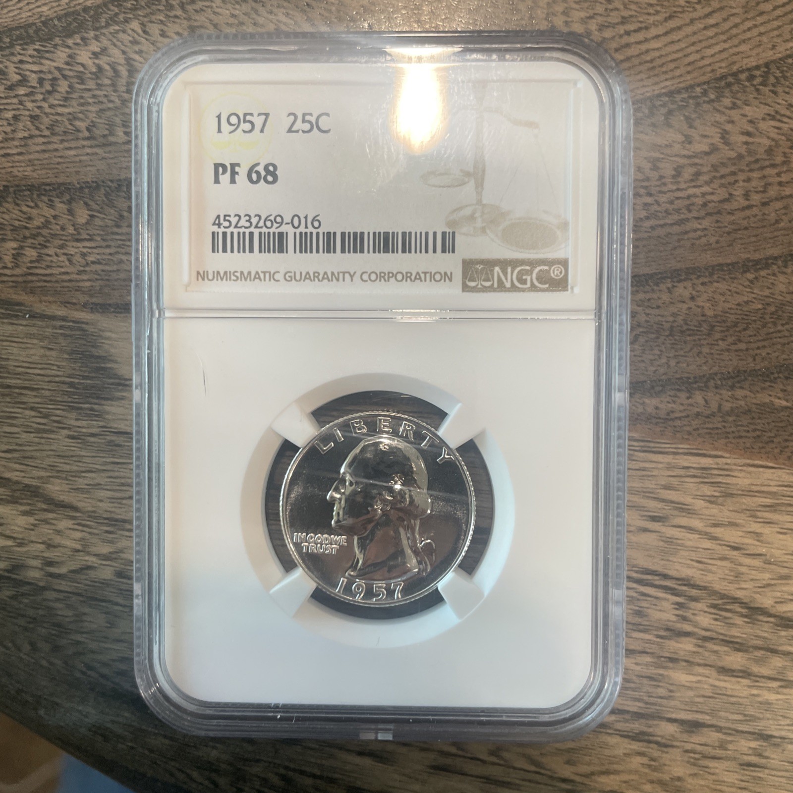 1957 Washington Quarter PF 68