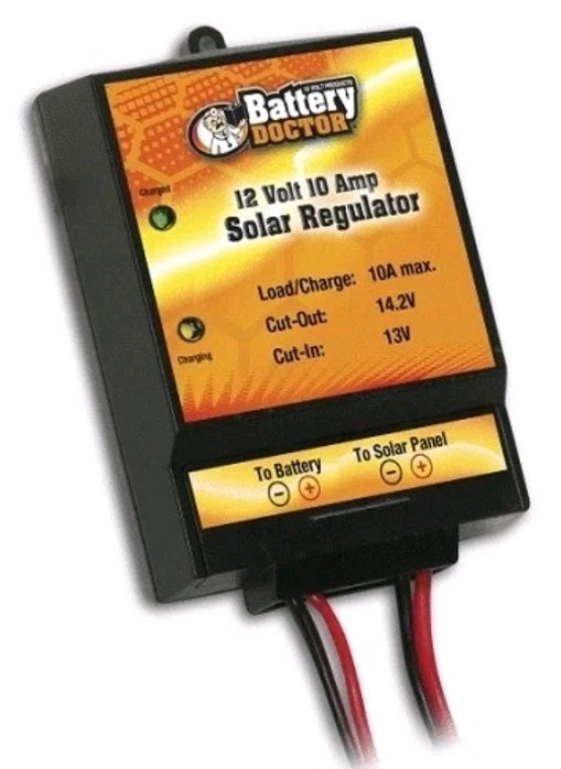 Solar Controller 10 Amp Battery Doctor 23122 for Batteries & Solar Panels New!
