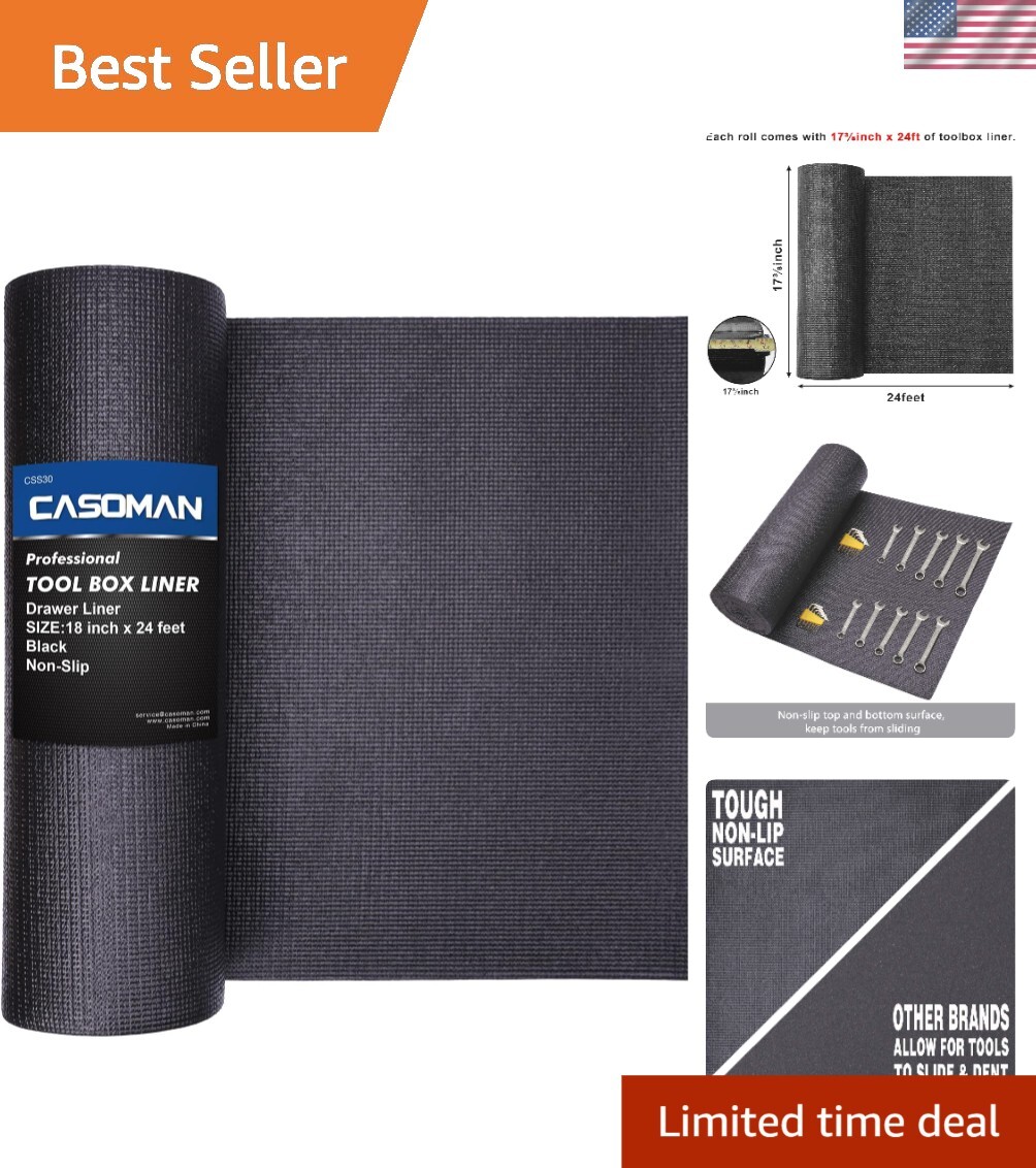 Versatile Non-Adhesive Foam Rubber Liner 18" x 24' - Perfect for DIY and Tools