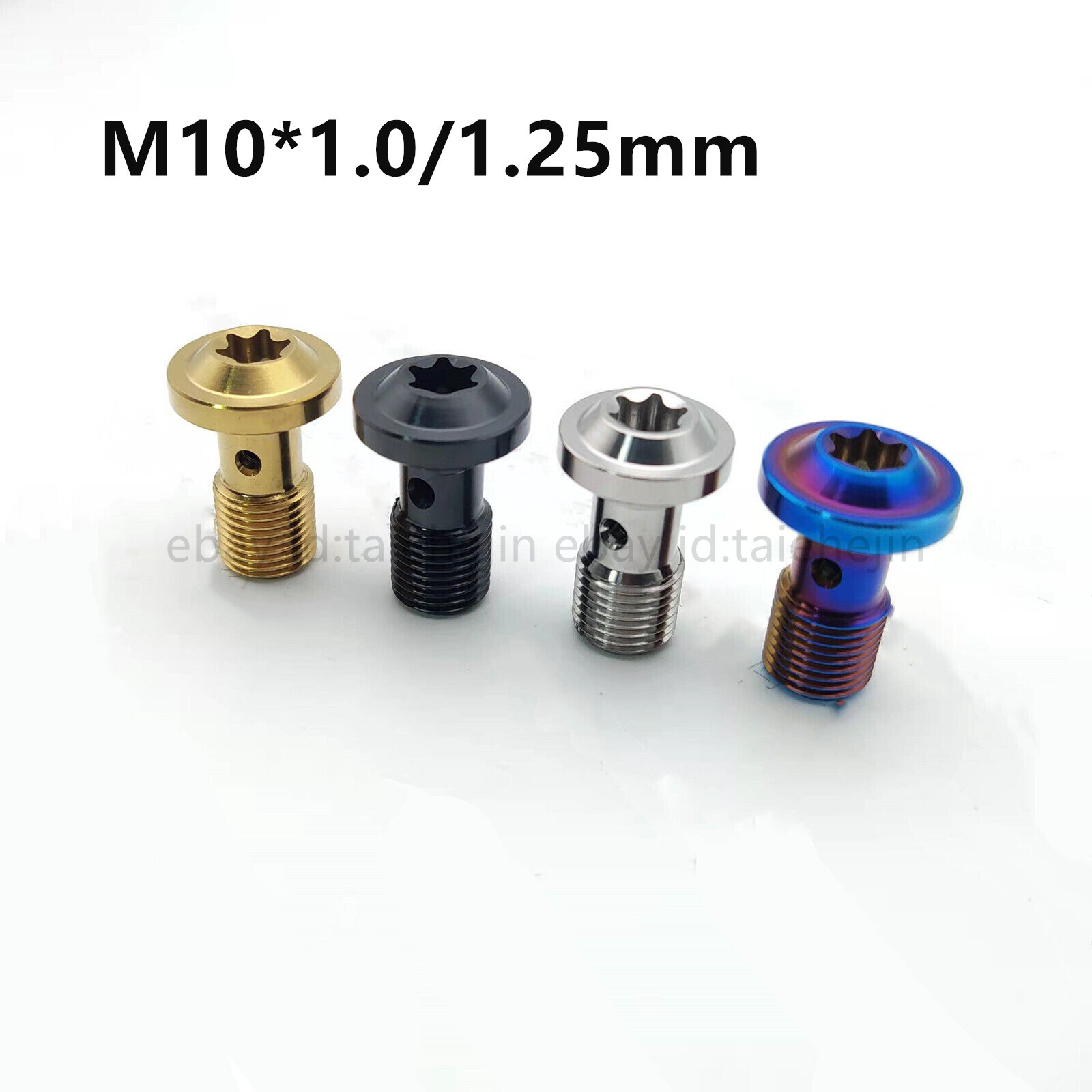 Banjo Bolt M10 1.0/1.25mm Titanium Screws Motorcycle Brembo Brake Dual Line