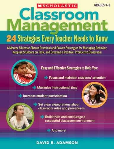 Classroom Management: 24 - Paperback, by Adamson David R - Very Good q