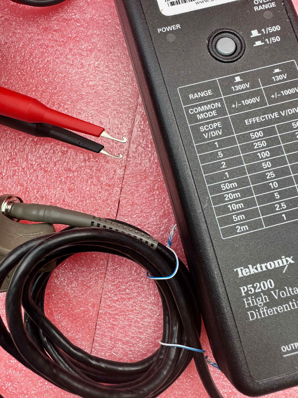 Tektronix P5200 High Voltage Differential Probe