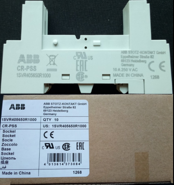 10PCS/1Box ABB CR-PSS 1SVR405650R1000  Socket In Box Brand