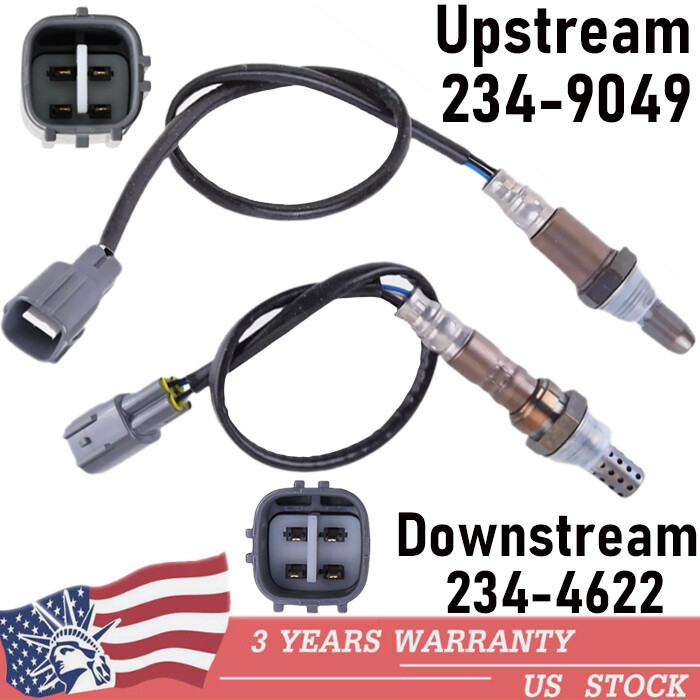 2PCS Oxygen Sensors Upstream+Down For Toyota 2007-2011 Camry 2.4L RAV4 2006-2008
