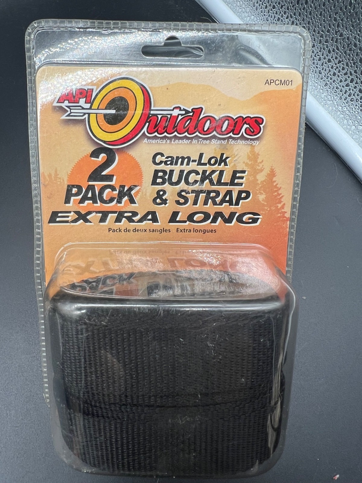 API Outdoors 2 Pack Cam-Lok Buckle & Strap Extra Long 2004 New Old Stock AS IS