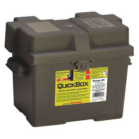 Quickcable 120171-360-001 Battery Box, Black, 13-1/2" L X 9-1/4" W