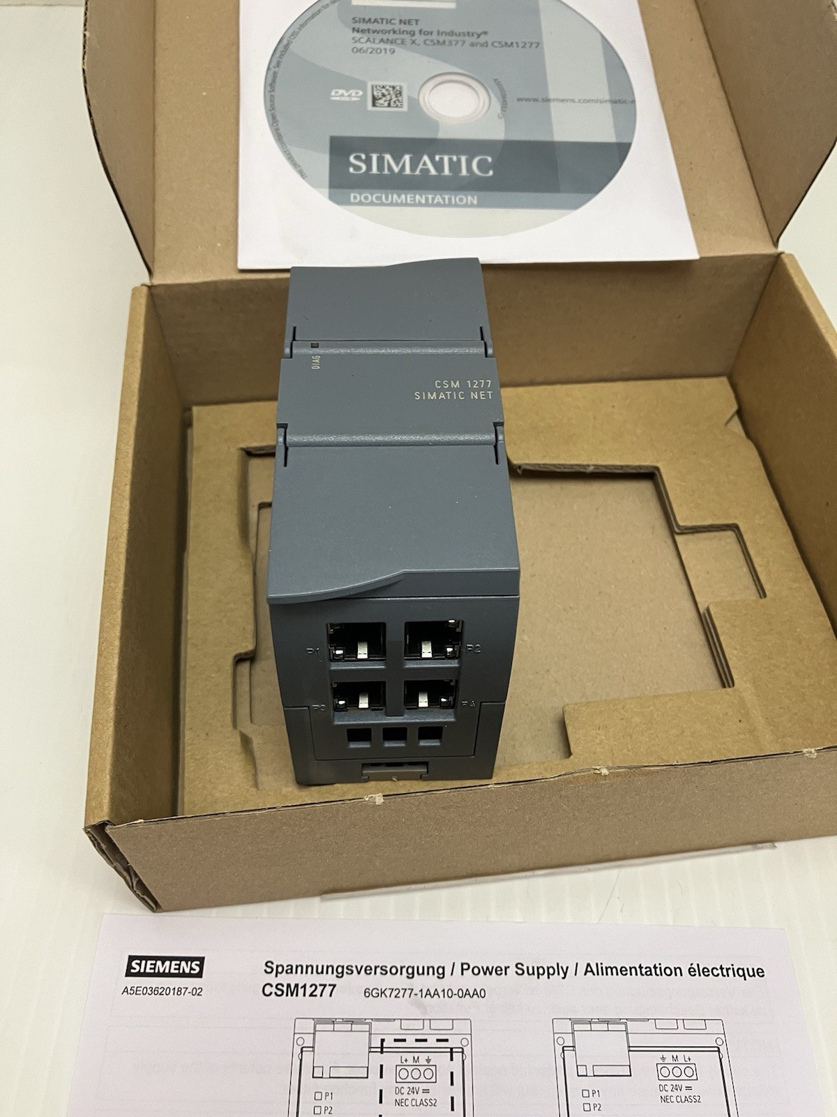 SIEMENS 6GK7277-1AA10-0AA0 Compact Switch Module CSM 1277