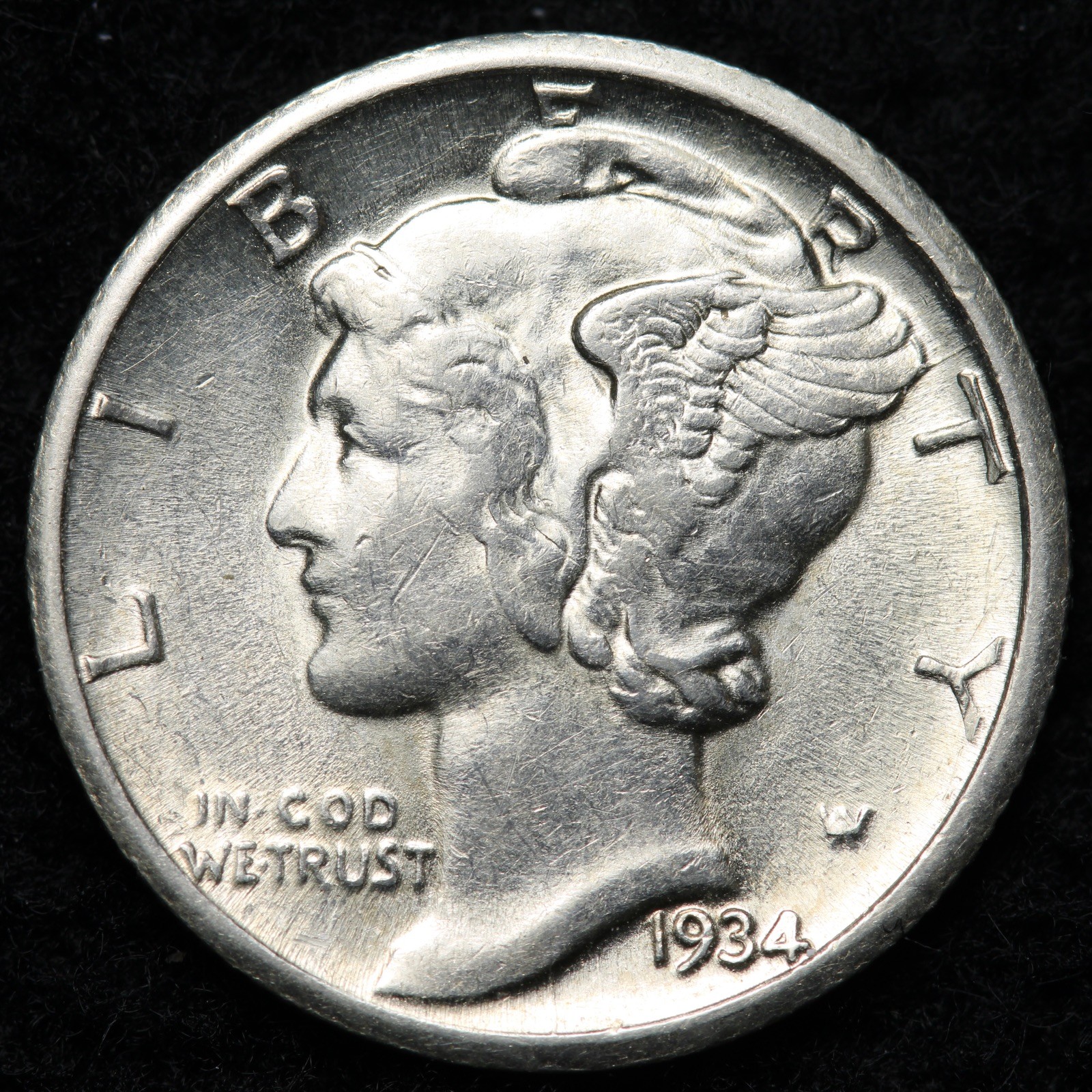1934-D Mercury Silver Dime BU *UNCIRCULATED* MS E276 UQTEB