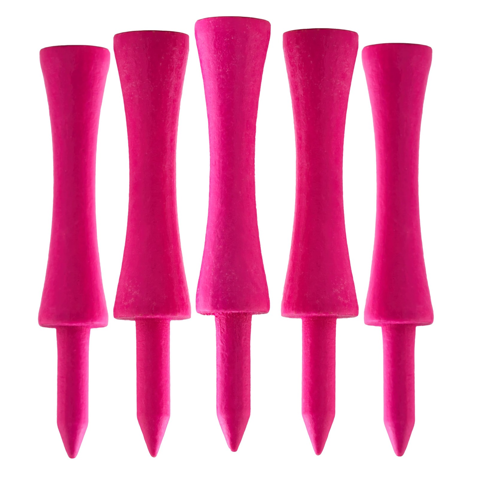 x100 Pcs Bamboo Pink Castle Golf Tees 59mm Biodegradable Eco Friendly Sustain...