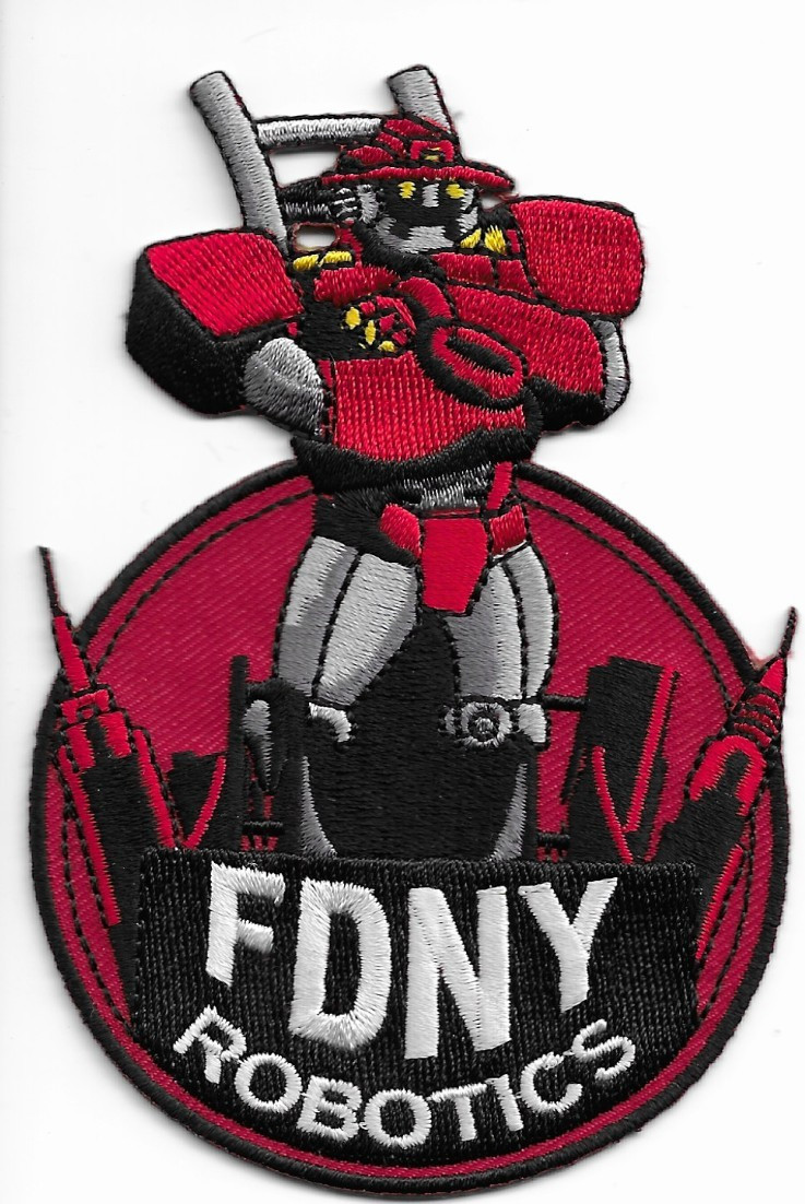 New York City  Fire Dept. ROBOTICS  (3" x 4.25") fire patch