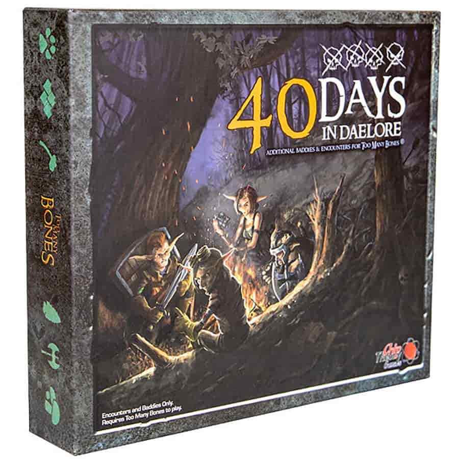 Too Many Bones: Dice-Builder RPG Game 40 Days in Daelore Expansion