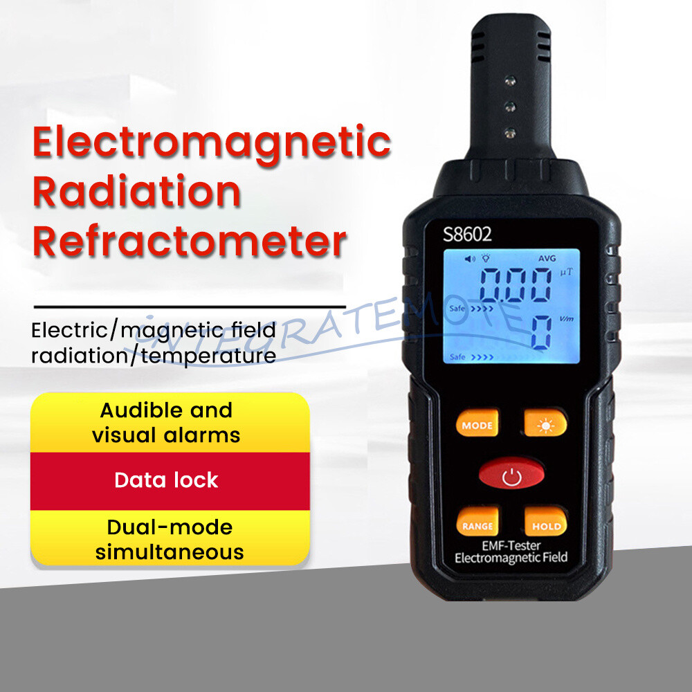 3in1 Radiation Detector Dosimeter Violin Counter Digital Electromagnetic Tester-
