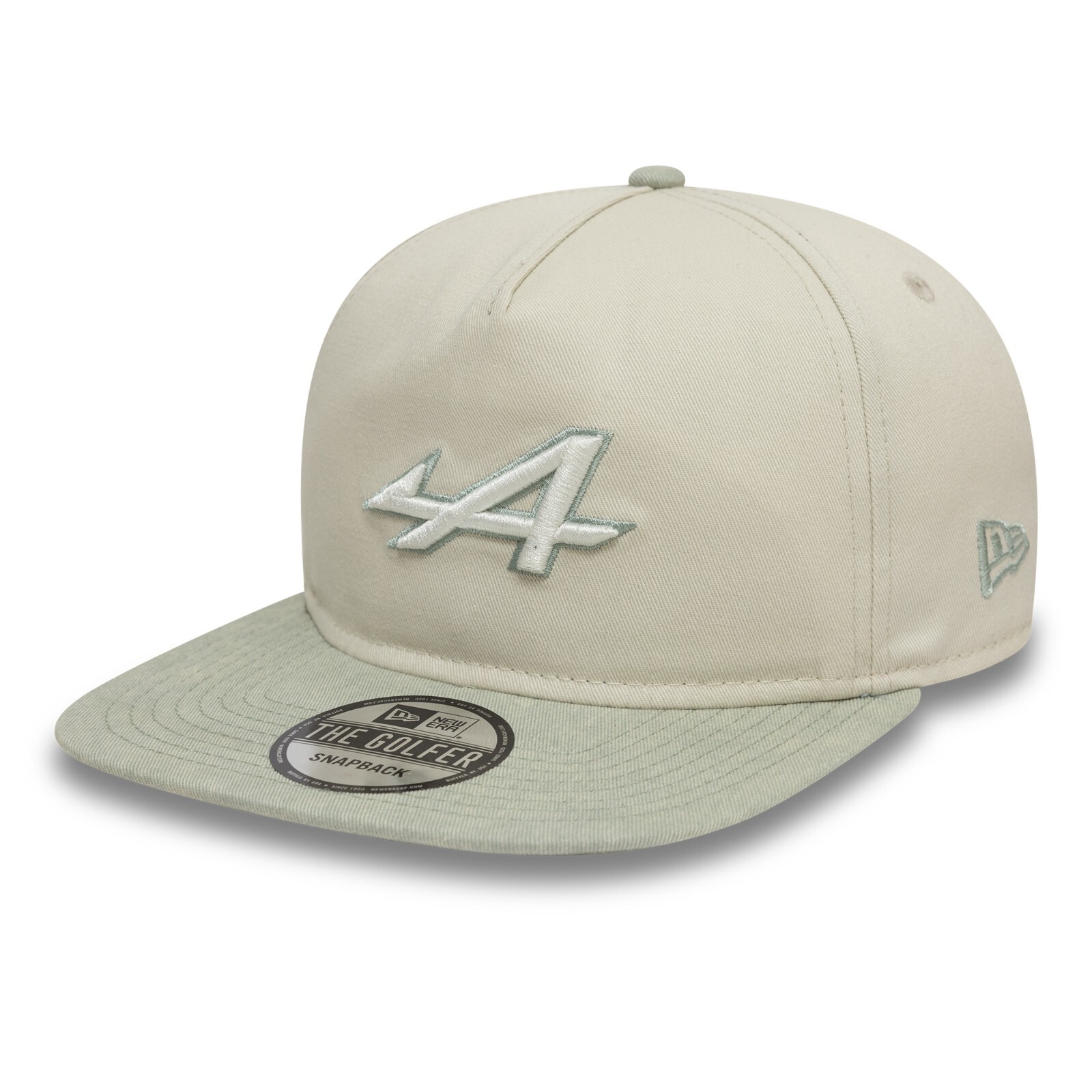 Alpine F1 Team Official Golfer Acid Wash White / Evergreen Baseball Cap