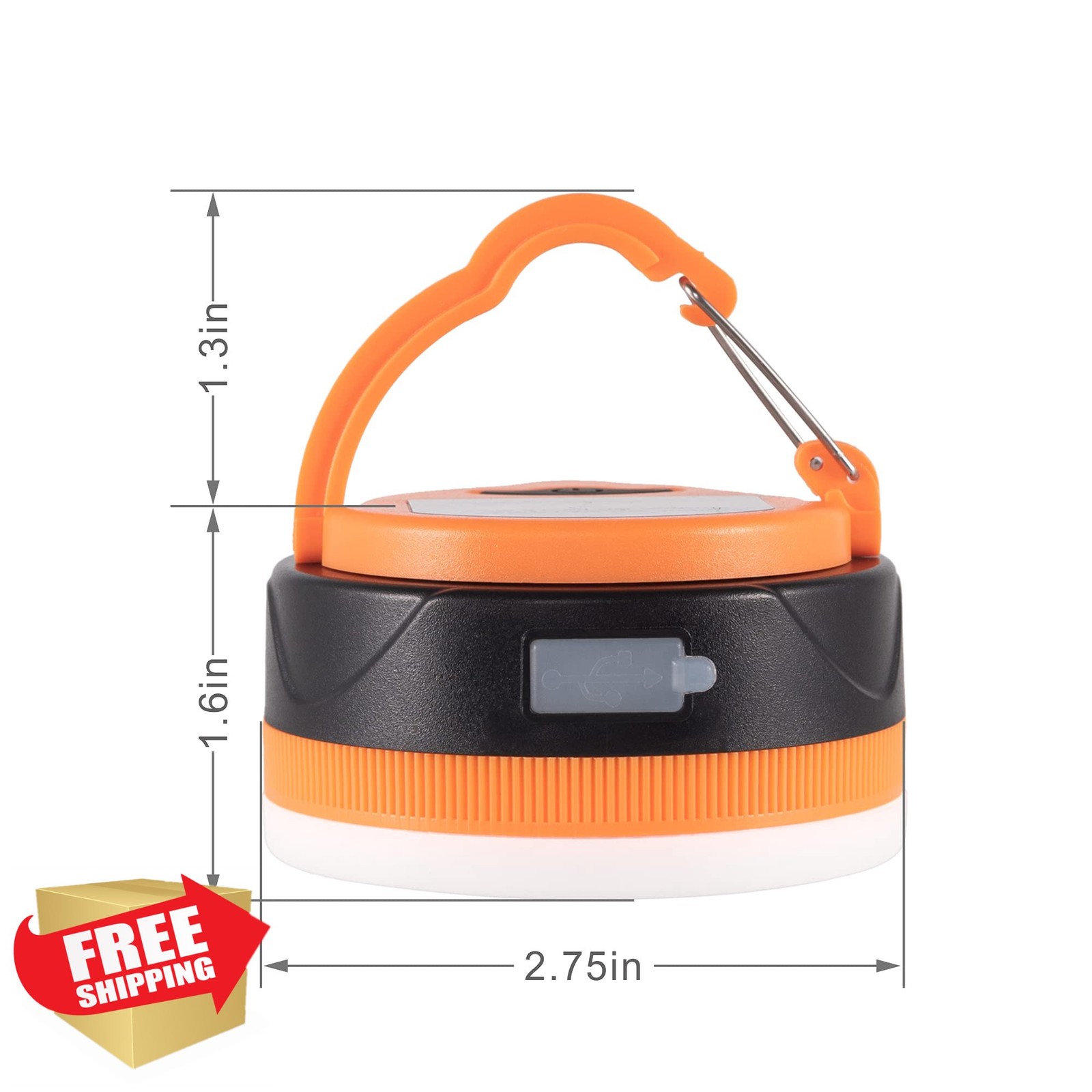 LIT-PaTH Small Orange Lantern 1-Pack
