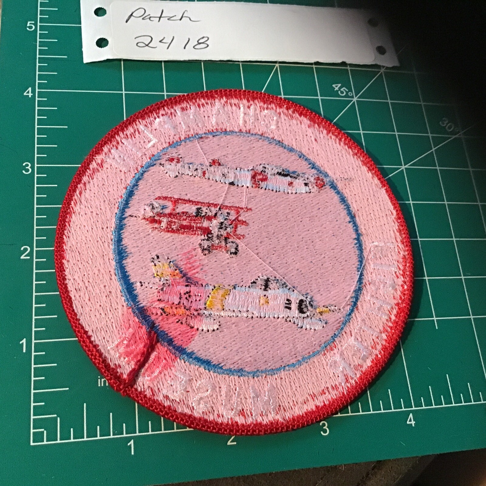 CHAMPLIN MILTARY FIGHTER PLANE MUSEUM COLORED JACKET PATCH ~NICE~