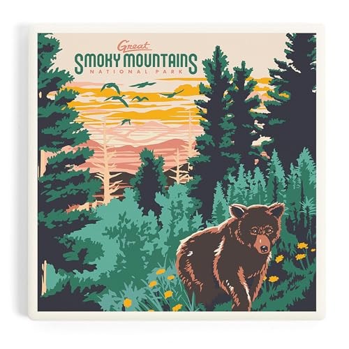 Great Smoky Mountains National Park, Explorer Series (Absorbent Single Coaster