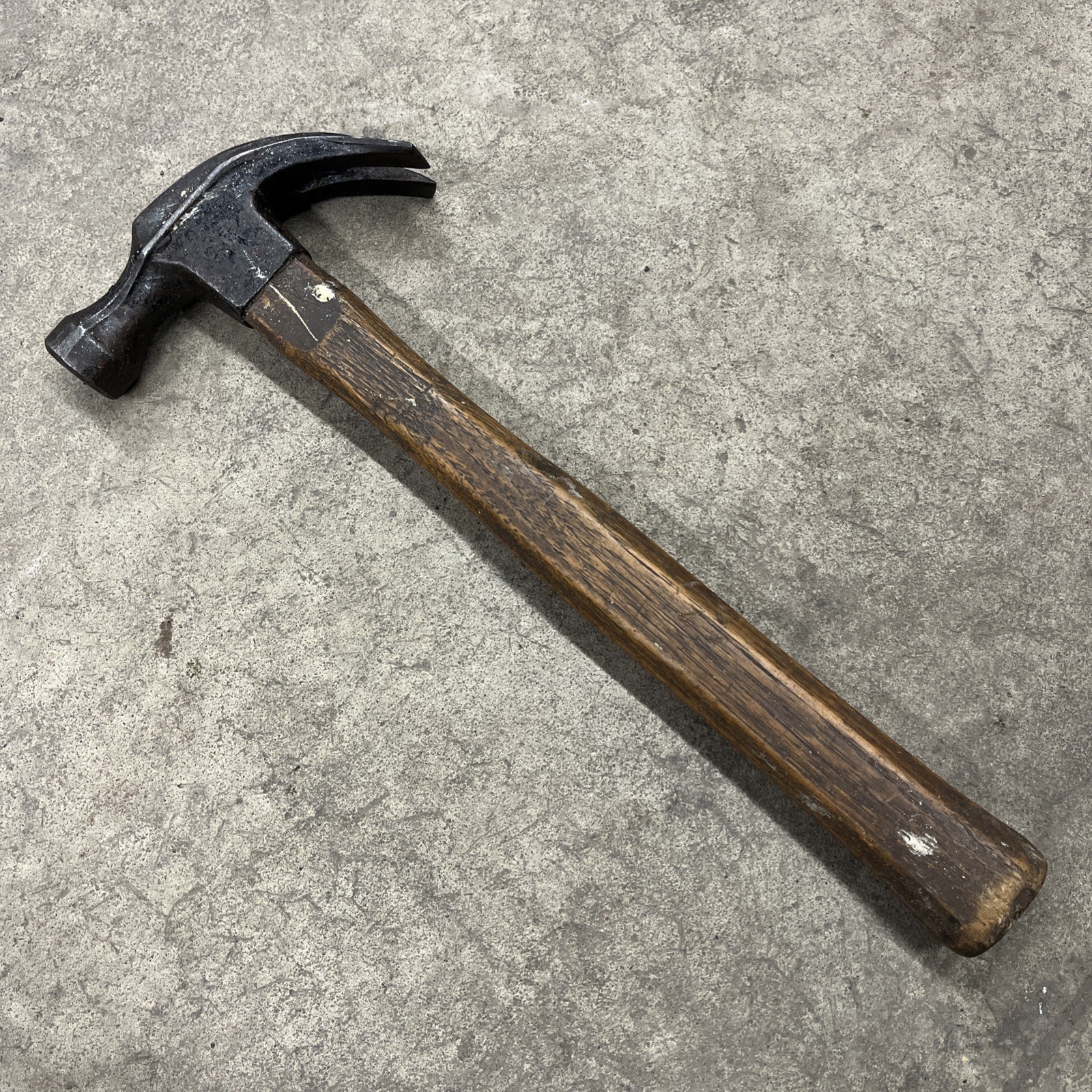 Vintage Claw Hammer 13.5” Wood Handle With Unique Head