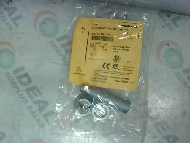Turck BI 5-GT18-ADZ30X2-B3331/S34 Proximity Sensor Switch T4255 Factory Sealed-F