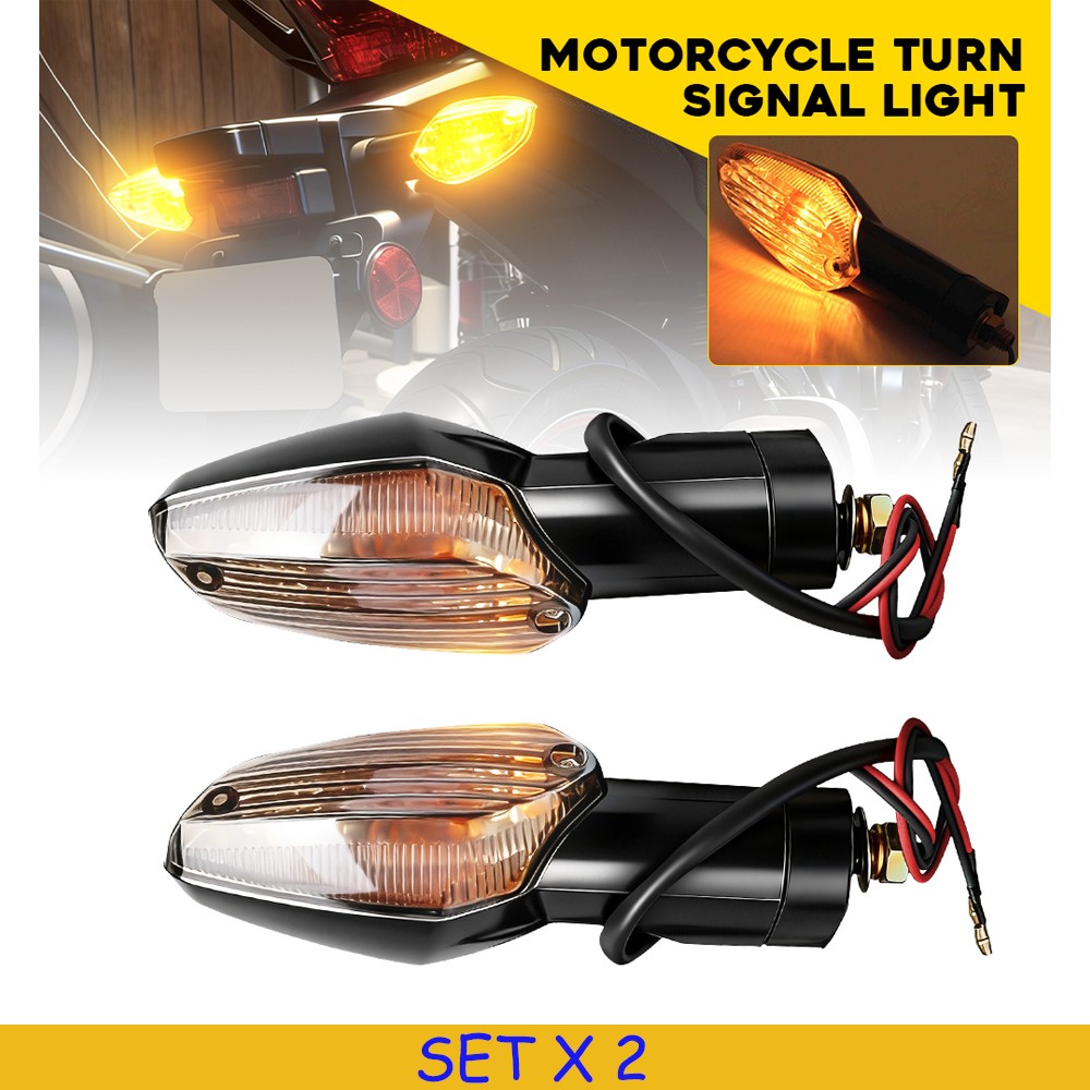 4PCS Fit Honda CBR250R 2011-2018 Clear Lens Amber Turn Signal Light Front Rear