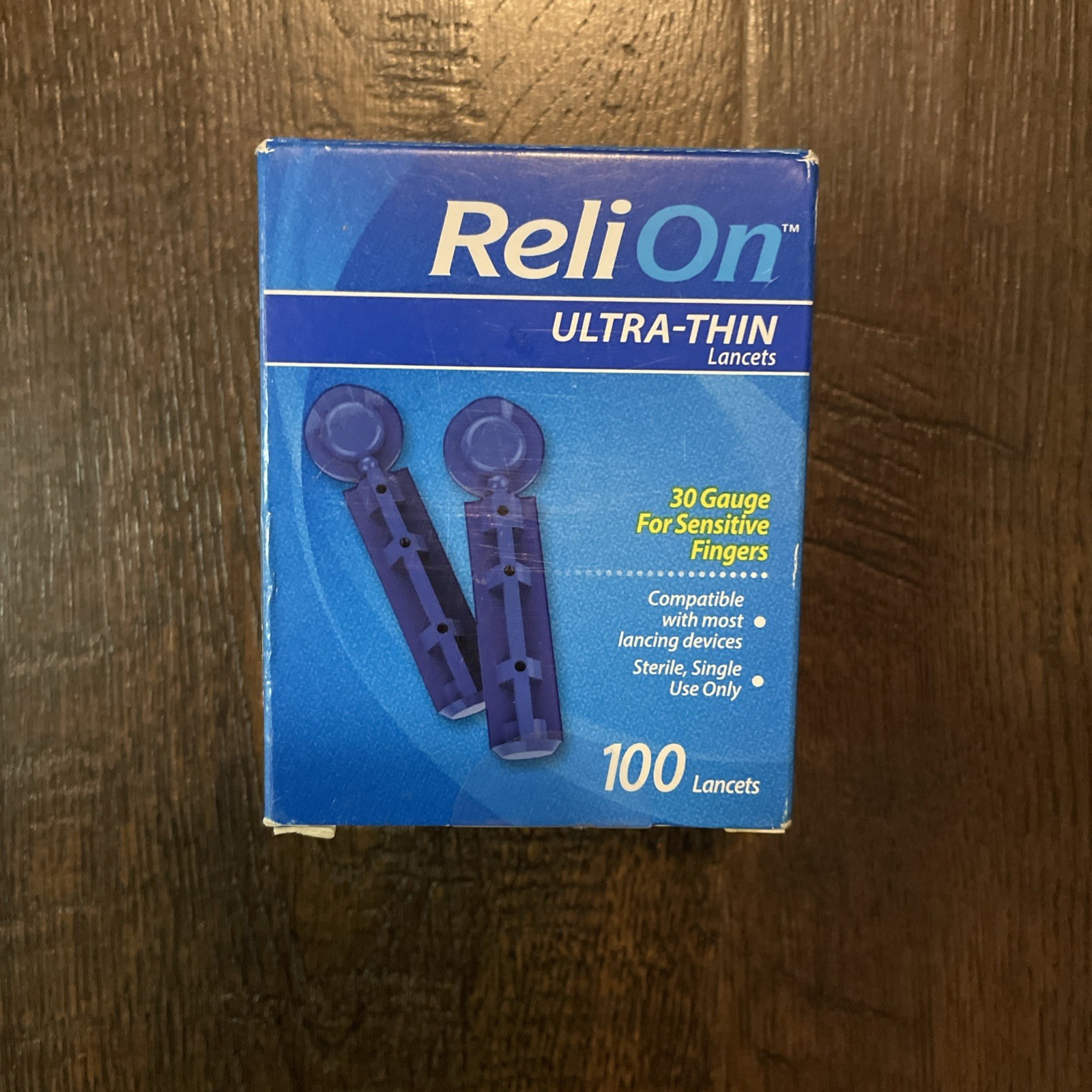 ReliOn 30 Gauge Ultra-Thin Lancets 100ct  Exp. 05/2029