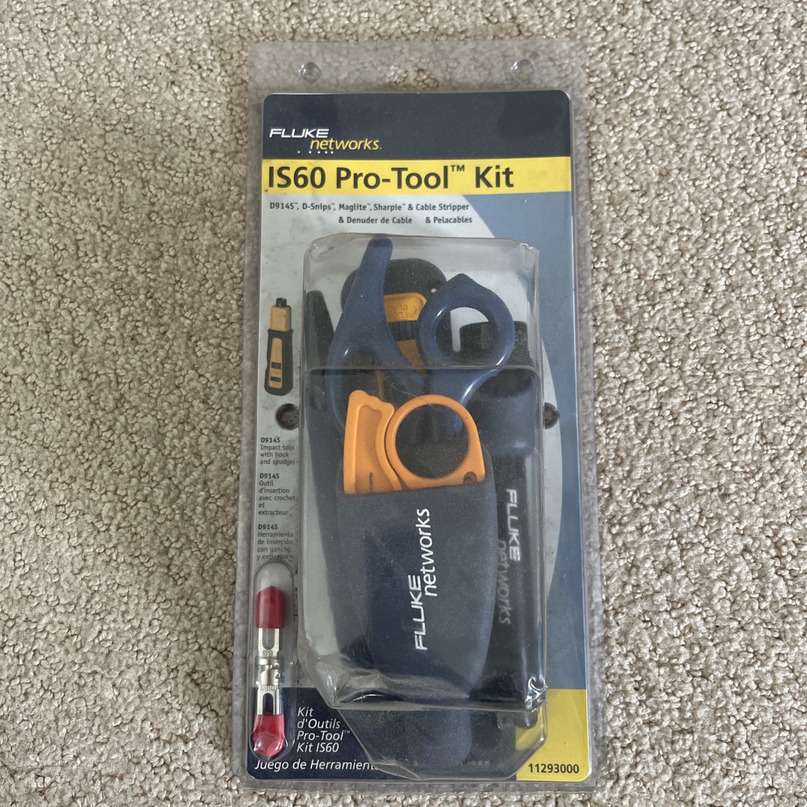 Fluke Networks 11293000 Pro-Tool Kit IS60 with Punch Down Tool Brand New