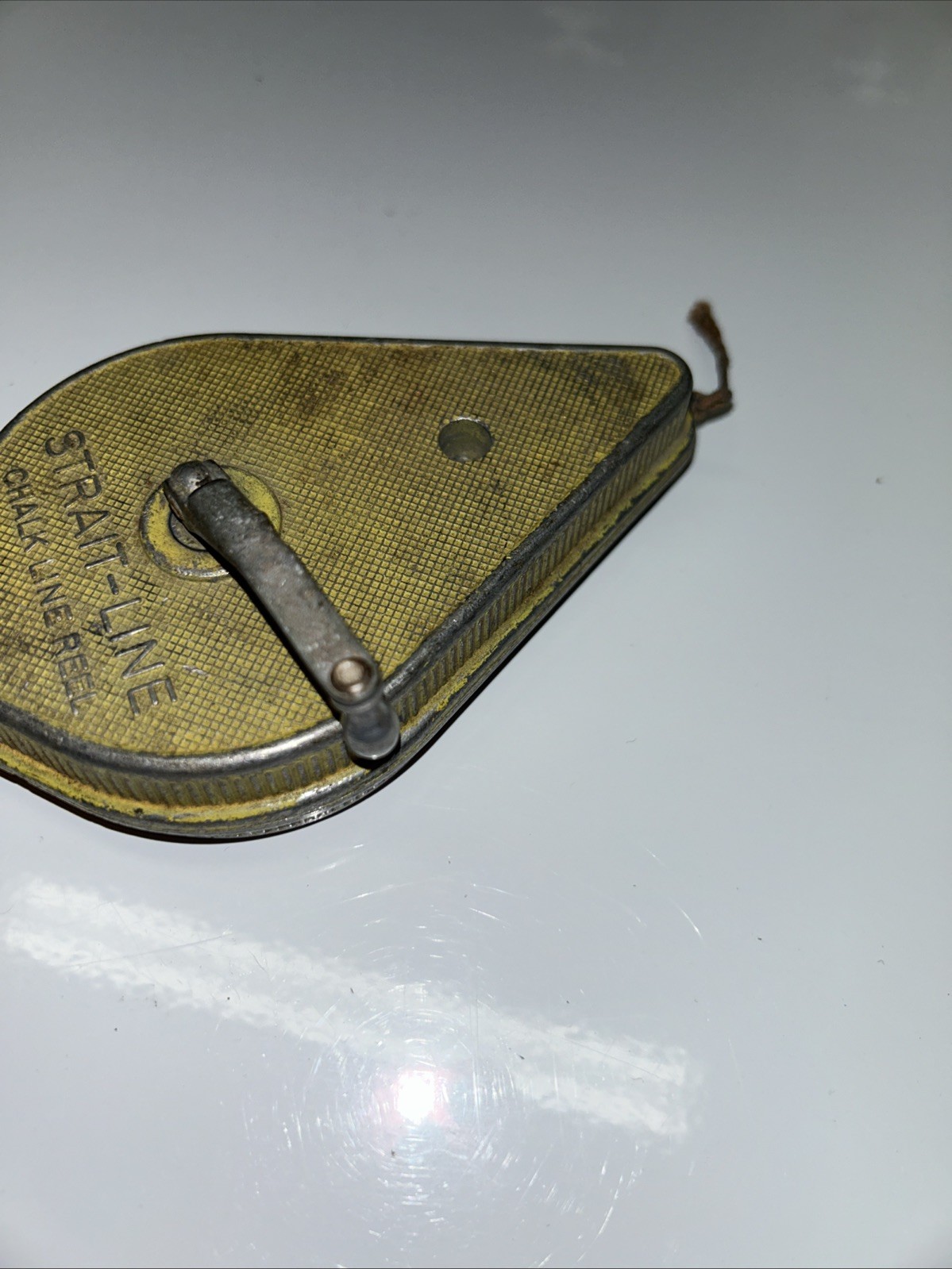 Vintage Irwin Strait-Line Chalk Line Reel Plumb Bob Blue Chalk Made in USA