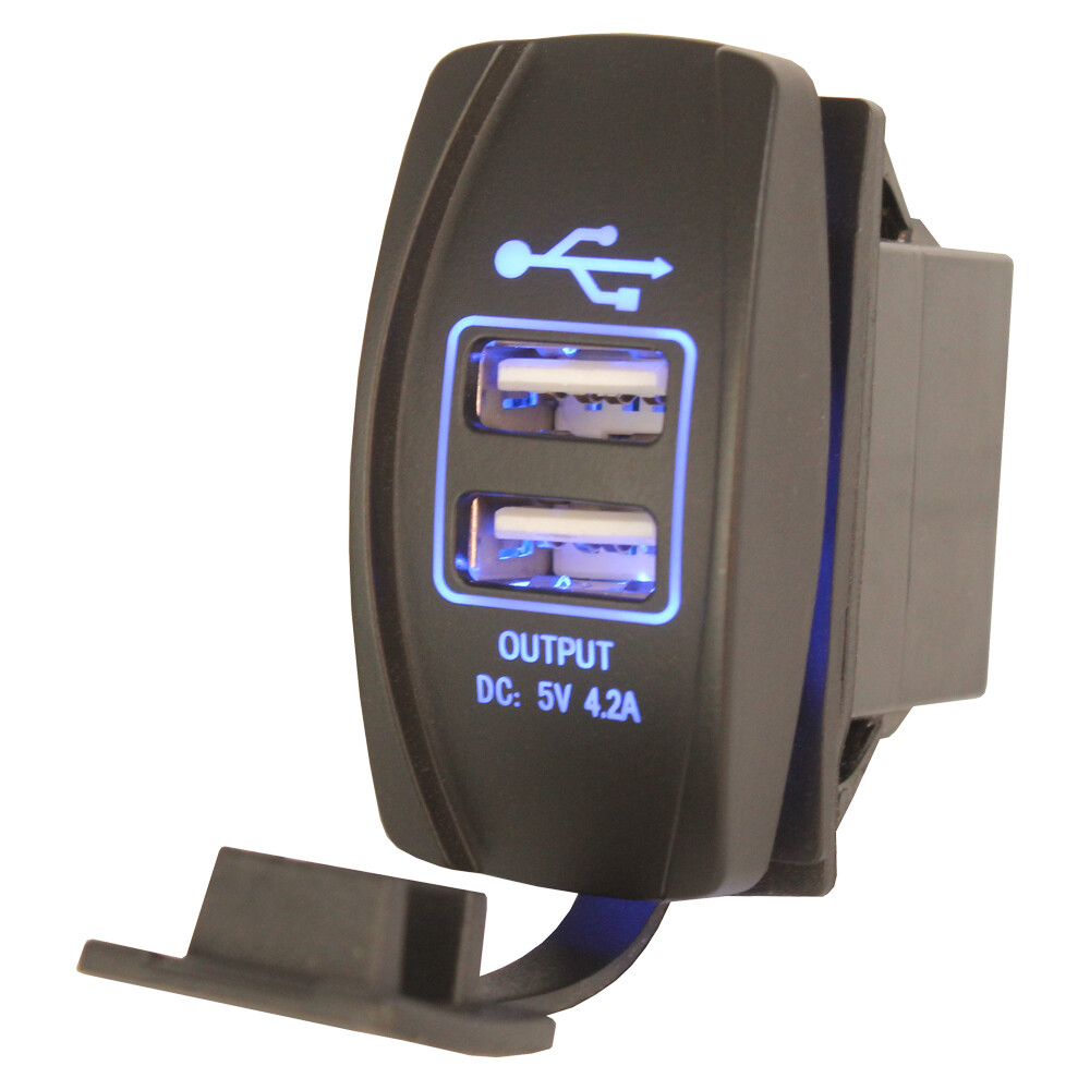 All ROCKER SWITCH Size DUAL USB VOLT Type-C Accessories 12v Panel Mount Display