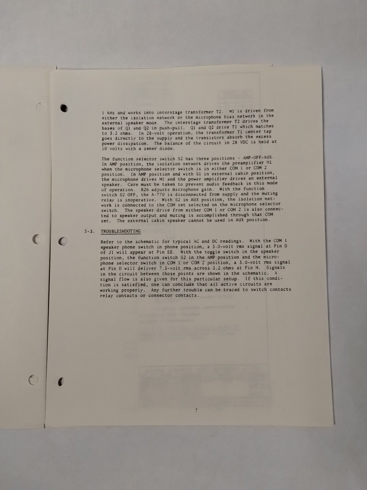 Edo-Aire A-770 Audio Amplifier Instruction Manual-Copy