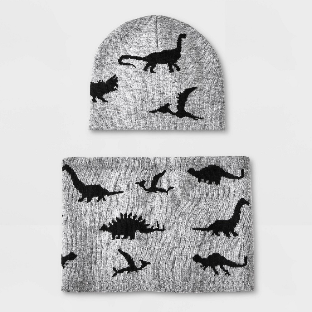 Boys' Dino Hat and Mask Set - Cat & Jack Gray